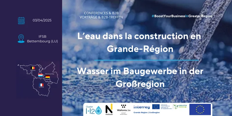 Water in the construction sector in the Greater Region
